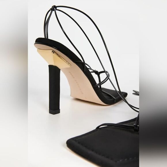 NIB Good American Caged Slanted Sandals - Picture 6 of 8